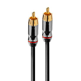 LINDY 1m プレミアムゴールド SPDIF同軸デジタル端子 AVケーブル、グレー SPDIF 同軸デジタル ケーブル 1m RCA オス-オス コアキシャル 75オーム プレミアムゴールド ハイファイ AVケーブル オーディオケーブル PC-OFC 金メッキ 2重シールド グレー デジタル音声伝送