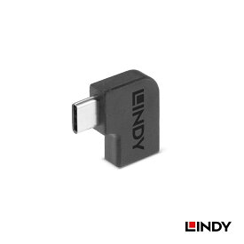 LINDY USB3.2 Gen2x2 Type-C オス/メス 90度変換アダプタ 20Gbps 超高速データ転送対応 両面挿し可能 USB3.0 USB2.0 USB1.1下位互換 純金メッキ接点 高耐久TPEシェル ブラックカラー スマホ タブレット ノートPC接続 延長変換用 コンパクト設計 ケーブル配線省スペース化
