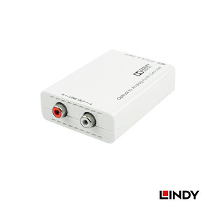 【在庫処分セール】LINDY 光デジタル オーディオ DAC コンバータ ドルビーデジタル デコーダー機能付 96kHz対応 高音質ステレオ変換 光同軸入力 RCAアナログ出力 LINDY 高解像度オーディオ変換器
