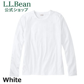 【公式】エルエルビーン ピマ コットン ティ 長袖 クルーネックシャツ Tシャツ カットソー ロンT ウィメンズ レディース アウトドア ブランド スーピマコットン L.L.Bean LLBean l.l.bean llbean llビーン llbeen