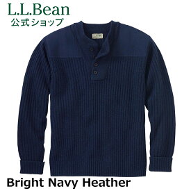 【公式】エルエルビーン コマンド セーター|コマンドセーター ニット メンズ アウトドア ブランド ヘンリーネック L.L.Bean LLBean llビーン llbeen ヘンリーネックニット トップス ラムウール ウール100% メンズニット