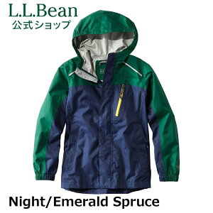 【公式】エルエルビーン キッズ トレイル モデル レイン ジャケット カラー ブロック | ビッグキッズ レインウェア レインジャケット 子供服 子ども用 アウトドア ブランド L.L.Bean LLBean l.l.bea