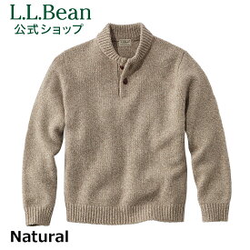 【公式】エルエルビーン クラシック ラグ ウール ヘンリー | セーター ニット メンズ アウトドア ブランド ヘンリーネック ボタン ウール 100% L.L.Bean LLBean llビーン llbeen アウトドアブランド ラムウール メンズニット