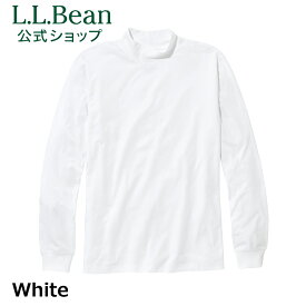 【WINTER SALEクーポン対象】【公式】 エルエルビーン ケアフリー アンシュリンカブル モックネック シャツ| カットソー ロンT メンズ アウトドア ブランド 長袖 ハイネック 無地 防シワ L.L.Bean LLBean llビーン インナー 秋冬 トップス ロンティー 綿100