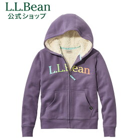 【ポイント10倍 6/3まで】【SALE20%OFF】【公式】エルエルビーン キッズ シェルパラインド フーディ トレーナー トップス スウェット プルオーバー ボア パーカー キッズ 子供服 子ども用 子供用 アウトドア ブランド L.L.Bean LLBean L.L.Bean llbean llビーン