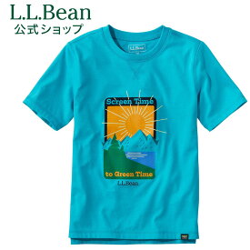 【公式】エルエルビーン キッズ オーガニック ショートスリーブ ティ ビッグキッズ Tシャツ 半袖 キッズ 子供服 子ども用 子供用 アウトドア ブランド 綿100% オーガニックコットン L.L.Bean LLBean l.l.bean llbean llビーン llbeen