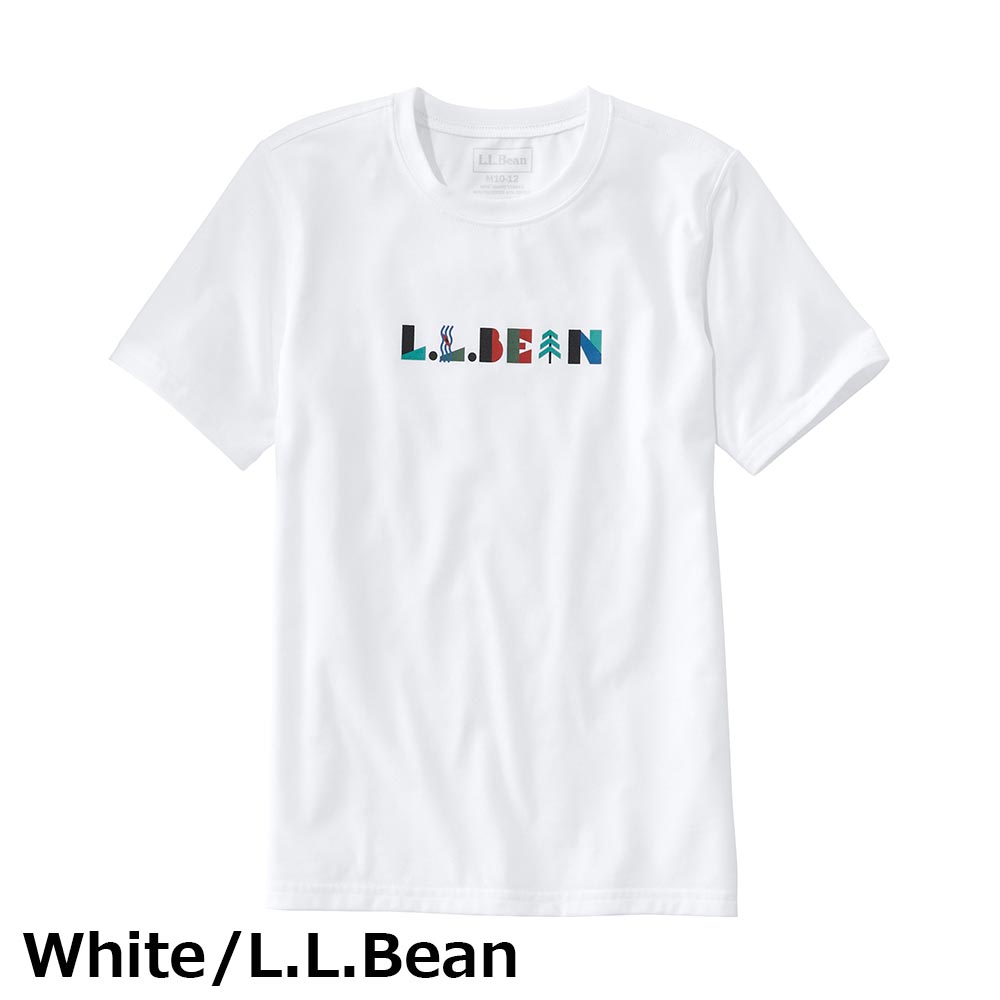 ベビー (取寄) L.L.Bean kids Graphic Tee Short Sleeve (Infant) Marine Blue Camping：ジェットラグ店  エルエルビーン キッズ グラフィック ティー ショート スリーブ (インファント) クラシック
