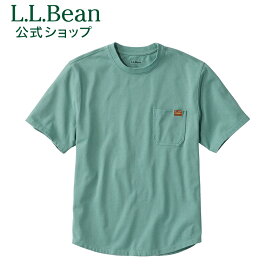 【公式】エルエルビーン ビーンビルトコットンティ半袖 ポケット付き 半袖シャツ Tシャツ 半袖Tシャツ シャツ メンズ アウトドア ブランド ポケット付き 胸ポケット 綿100 L.L.Bean LLBean llビーン llbeen