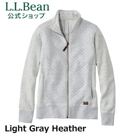 【公式】 エルエルビーン キルト フルジップ スウェットシャツ | パーカー スウェット アウター トップス ジャケット ブルゾン ウィメンズ レディース アウトドア ブランド コットン 綿 ジップ L.L.Bean LLBean llビーン llbeen