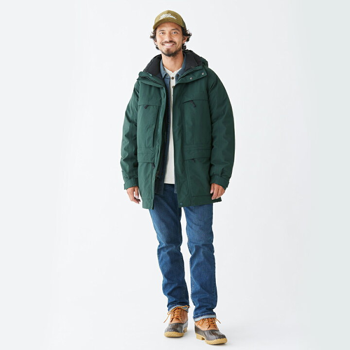 楽天市場】【公式】エルエルビーン メイン ワーデンズ 3イン1 パーカ  