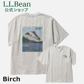 【公式】エルエルビーン ビーンズ 1980 カタログ トラウト ティ Tシャツ ティーシャツ 半袖 半袖tシャツ メンズ アウトドア ブランド バックプリント 綿100% 魚 L.L.Bean LLBean llビーン llbeen