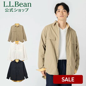 【クーポンでさらに10%オフ】【SALE10％OFF】【公式】 エルエルビーン キャスティーン ラインド チノ シャツ 長袖シャツ カジュアルシャツ チノシャツ アウター メンズ アウトドア ブランド 羽織り シャツジャケット ゆったり ストレッチ L.L.Bean LLBean