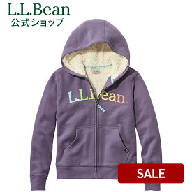 【クーポンでさらに10%オフ】【SALE20%OFF】【公式】エルエルビーン キッズ シェルパラインド フーディ トレーナー トップス スウェット プルオーバー ボア パーカー キッズ 子供服 子ども用 子供用 アウトドア ブランド L.L.Bean LLBean L.L.Bean llbean llビーン
