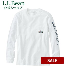 【SALE10%OFF】【公式】エルエルビーン レイクウォッシュ オーガニックコットン グラフィック ティ | シャツ Tシャツ カットソー ロンT メンズ アウトドア ブランド 長袖 クルーネック 丸首 ロゴ セール L.L.Bean LLBean llビーン