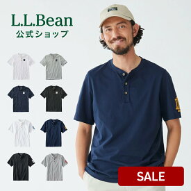 【SALE10%OFF】【公式】エルエルビーン ケアフリー アンシュリンカブル ティ ヘンリー ウィズ モチーフ 半袖 | Tシャツ シャツ 半袖シャツ メンズ アウトドア ブランド 綿100% 防シワ 防縮 セール L.L.Bean LLBean llビーン