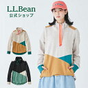【公式】エルエルビーン エル エル ビーン コージー スウェットシャツ プルオーバー カラーブロック | トレーナー トップス スウェット レディース ウィメンズ アウトドア ブランド L.L.Bean LLBean llビーン llbeen フィンガーホール
