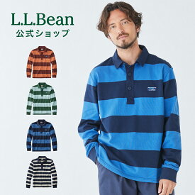 【スーパーSALE15％OFF】【公式】エルエルビーン ビンテージ ソフト ラグビー ストライプ | 長袖 長袖シャツ ロンT ラグビーシャツ ラガーシャツ トップス メンズ アウトドア ブランド ボーダー ロゴ 綿100 L.L.Bean LLBean llビーン llbeen ボーダートップス