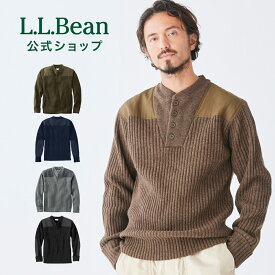 【公式】エルエルビーン コマンド セーター|コマンドセーター ニット メンズ アウトドア ブランド ヘンリーネック L.L.Bean LLBean llビーン llbeen ヘンリーネックニット トップス ラムウール ウール100% メンズニット