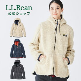 【公式】 エルエルビーン マウンテン パイル フリース フーディ | ボアフリース ボアジャケット ボア アウター ジャケット パーカー ウィメンズ レディース アウトドア ブランド L.L.Bean LLBean llビーン 厚手 秋冬 アウトドアブランド ジップパーカー ジップアップ ジップ