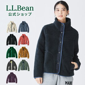 【公式】エルエルビーン ビーンズ シェルパ フリース ジャケット | ボアジャケット ボア ショート丈 アウター ボアフリース ウィメンズ レディース アウトドア ブランド 防寒 L.L.Bean LLBean llビーン アウトドアブランド 秋冬