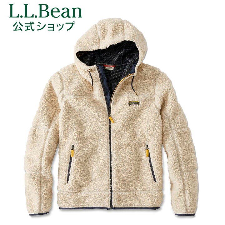 楽天市場 ブラックフライデークーポン対象 公式 エルエルビーン マウンテン パイル フリース フーディ ボアフリース ボアジャケット ボアウェア ボア アウター ジャケット パーカー メンズ アウトドア ブランド フード L L Bean Llbeanメンズパーカー ブルゾン