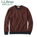 【SALE10%OFF】【公式】エルエルビーン テクスチャード オーガニック コットン セーター コットン セーター ニット メンズ アウトドア ブランド クルーネック ストライプ セール L.L.Bean LLBean セール L.L.Bean llbean llビーン