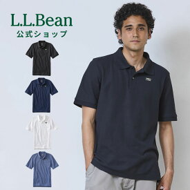 【公式】 エルエルビーン プレミアム ダブル エル ポロシャツ カタディン ロゴ ラベル付き | 半袖 コットン 綿 綿100% メンズ アウトドア ブランド 無地 半袖ポロシャツ 衿 襟付き ロゴ入り L.L.Bean LLBean llビーン llbeen トップス 夏 プ