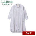 【SALE20%OFF】【公式】 エルエルビーン オロノ ロングスリーブ ロング シャツ ワンピース シャツワンピース シャツワンピ 長袖シャツ ウィメンズ レディース アウトドア ブランド 長袖 羽織り 速乾 ドライ 透湿 クール ゆったり 綿混 ストライプ L.L.Bean LLBean llビーン l