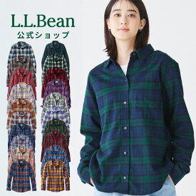 【公式】エルエルビーン スコッチ プラッド フランネル シャツ｜フランネルシャツ ネルシャツ レディース ウィメンズ アウトドア ブランド 長袖 カジュアル チェック チェックシャツ トップス L.L.Bean LLBean llビーン llbeen
