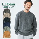 【公式】 エルエルビーン クラシック ラグ ウール セーター | ニット メンズ アウトドア ブランド 100% クルーネック 丸首 L.L.Bean LLBean l.l.bean llbean llビーン llbeen ラムウール ウール100% ネイビー ゴルフ 冬用