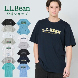 【公式】エルエルビーン ケアフリー アンシュリンカブル ティ グラフィック 1 | Tシャツ メンズ アウトドア ブランド 半袖 綿100% プリント 防シワ l.l.bean llbean llビーン ティーシャツ 半袖tシャツ バックプリント