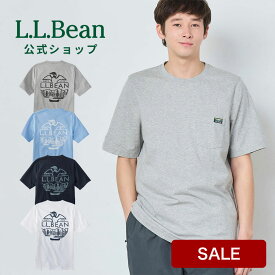 【SALE10%OFF】【公式】エルエルビーン ケアフリー アンシュリンカブル ティ 半袖ポケット付き グラフィック| 半袖Tシャツ ティーシャツ Tシャツ グラフィックTシャツ メンズ アウトドア ブランド L.L.Bean LLBean llビーン llbeen