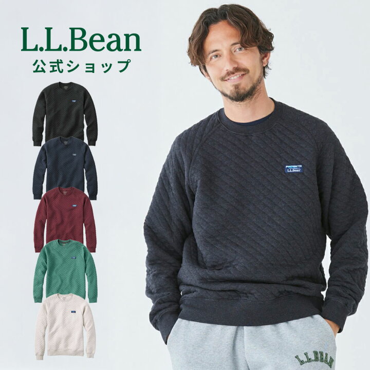 楽天市場】【公式】エルエルビーン キルト スウェットシャツ クルー 