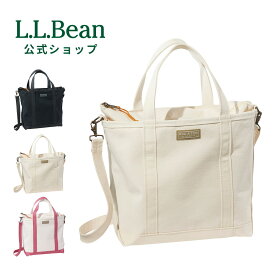 【公式】 エルエルビーン ボート アンド トート クロスボディ ミディアム トートバッグ ショルダーバッグ 2way ジッパー ジップ メンズ ウィメンズ ユニセックス 男女兼用 アウトドア ブランド 綿100% コットン キャンバス ロゴ ストラップ L.L.Bean LLBean llビーン llbeen