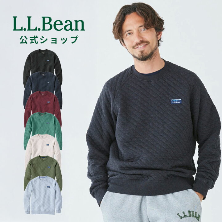 楽天市場】【公式】エルエルビーン キルト スウェットシャツ クルー 