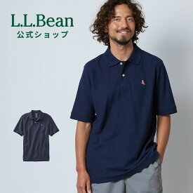 【クーポン20%OFF対象】【公式】エルエルビーン プレミアム ダブル エル ポロシャツ 赤のビーン ブーツの刺繍入り | メンズ アウトドア ブランド 半袖 防シワ l.l.bean llbean llビーン 半袖ポロシャツ 衿 襟付き ロゴ入り ワンポイント 綿100 コットン llbeen 春夏 夏服