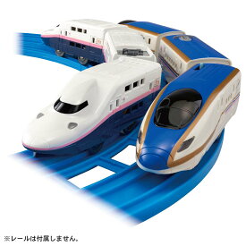 プラレール さよならE4系新幹線Max&E7系上越新幹線(朱鷺色仕様)【タカラトミー】