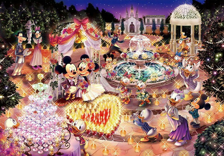 楽天市場 ディズニー1000ピース ディズニー ナイトウエディング ドリーム 光るジグソー D 1000 457 ディズニーパズル エルエルハット