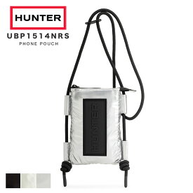 TRAVEL RIPSTOP PHONE POUCH トラベル リップストップ ナイロン フォンポーチ HUNTER ハンター バッグ ショルダー ミニ ショルダーバッグ レディース メンズ 斜めがけ 大人 軽量 斜めがけバッグ ブランド おしゃれ 耐水 ブラック 黒 ホワイト 白 シルバー 鞄 2025 春 春夏 夏