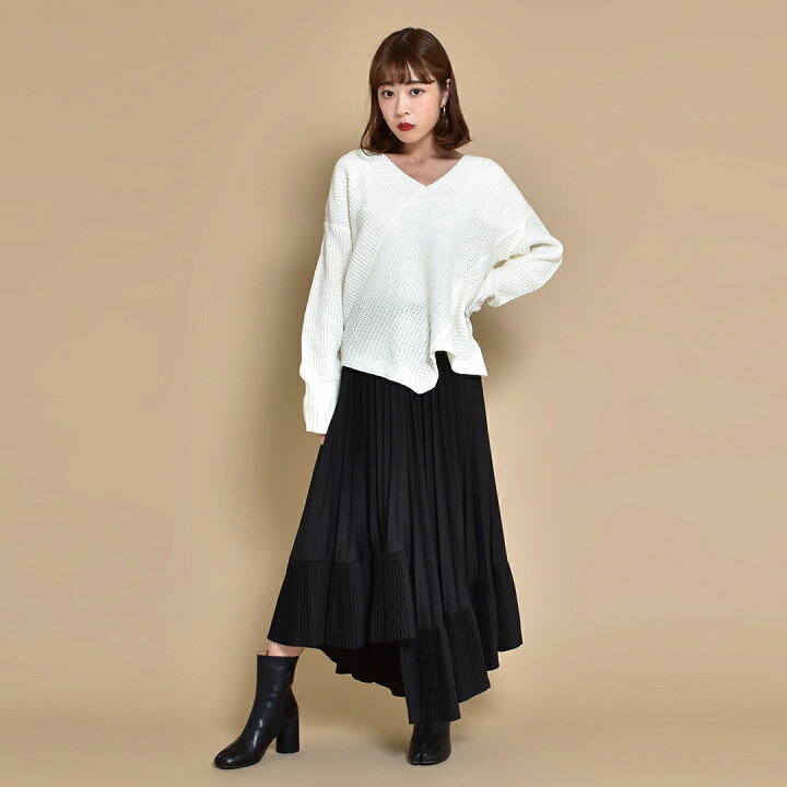 楽天市場 プリーツスカート ロング ミモレ丈 レディース おしゃれ フレア アシメ アシンメトリー スカート 韓国 可愛い かわいい ファッション ブラック 黒 ホワイト 白 ブラウン 茶色 アウトレット 女性用 婦人服 ギフト ファッション 22 春 春夏 夏 Svec Prime Shop