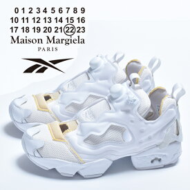 マルジェラ リーボック スニーカー メンズ ポンプ ポンプフューリー インスタポンプ おしゃれ ブランド Maison Margiela Reebok ローカット カジュアルシューズ ホワイト 白 靴 シューズ 2024 冬 春 春夏