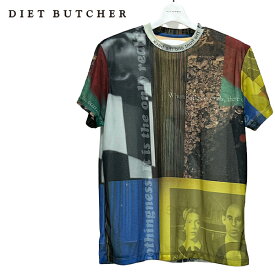 Short sleeve stretched t-shirt DB82374005 tシャツ 半袖 メンズ レディース ブランド ロック 加トソー おしゃれ DIET BUTCHER ダイエットブッチャー プリントt カジュアル トップス 服 ユニセックス 柄 派手 プリント 2024 冬 春 春夏