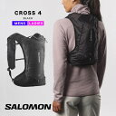 salomon cross 4 サロモン クロス 4 LC2184900 リュック バックパック バック バッグ レディース メンズ ブランド おしゃれ 軽量 軽い ハイキング 登山 トレッキング トレイルランニング トレラン ランニング ブラック 黒 鞄 2025 春 春夏 夏