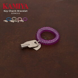 KAMIYA カミヤ Key Charm Bracelet キーチャーム ブレスレット コイルブレスレット G15AC213 メンズ レディース ブランド おしゃれ かわいい 可愛い チャーム 鍵 ロゴ 重ね付け 細い アクセサリー カップル ギフト プレゼント 誕生日 2026 冬 春 春夏