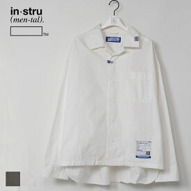 Oxford Long-sleeve Shirt オックスフォードロングスリーブシャツ I12SH011 オックスフォードシャツ メンズ レディース 長袖 オックスフォード シャツ カジュアルシャツ 白シャツ おしゃれ カジュアル ダークグレー ホワイト 白