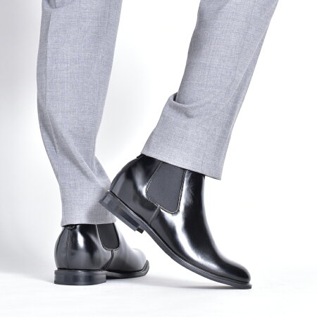 楽天市場 シークレットシューズ シークレットブーツ メンズ ビジネスブーツ Mm One 黒 ブラック 茶色 ビジネスシューズ サイドゴアブーツ ショートブーツ スーツ フォーマル ヒールアップ 紳士靴 背が高くなる靴 革靴 合成皮靴 フォーマル おしゃれ おすすめ 21 春 夏