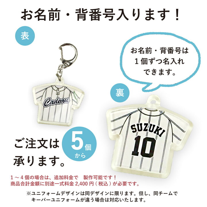 楽天市場】【オリジナルデザイン チームロゴ入り台紙付】アクリル Tシャツ型サイン入りキーホルダーセット