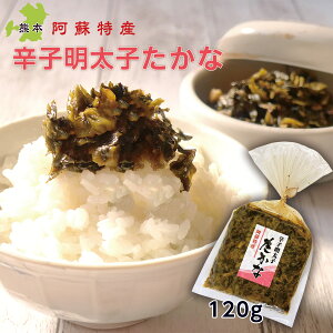 高菜 めんたいたかな 辛子明太子 高菜漬け 120g x1袋 熊本 阿蘇 漬物 お取り寄せ