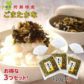高菜 ごまたかな 高菜漬け 120g x3袋 熊本 阿蘇 漬物 お取り寄せ