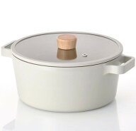 【送料無料】ネオプラム FIKA 24cm 両手鍋 おしゃれ 可愛い インダクション対応 韓国 キッチン器具 鍋